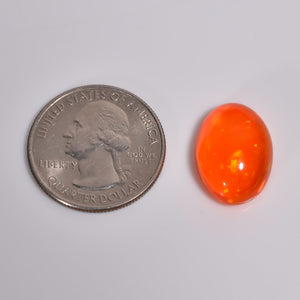 Natural Orange Ethiopian Opal Loose Gemstone 
