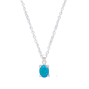 Radiant 13 Ct Paraiba Opal Prong Pendant in 925 silver added to your jewelry collection