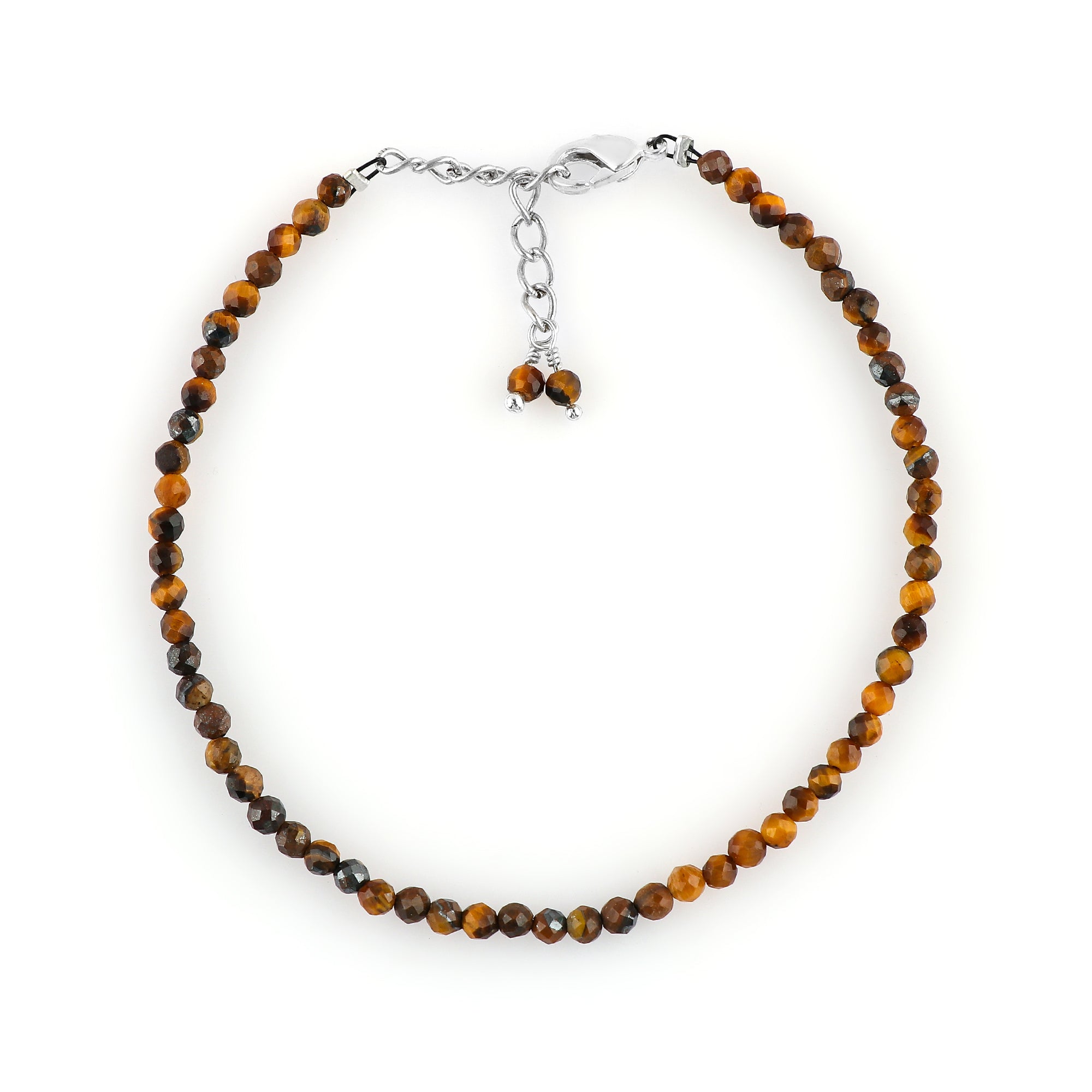 Multi Tiger Eye Healing Bracelet | Natural Micro Round Gemstone Beads