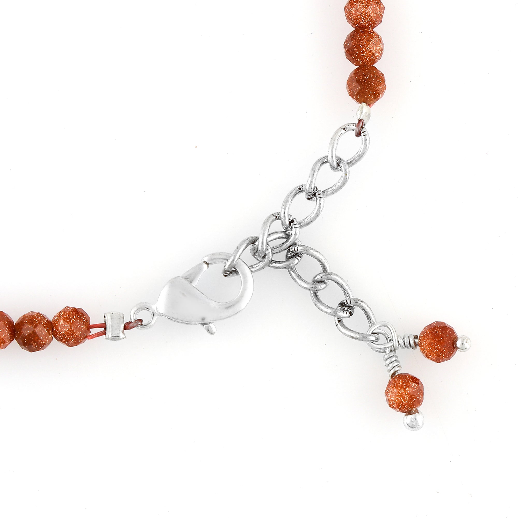 Brown Sunstone Healing Bracelet | Natural Micro Round Shimmer Beads