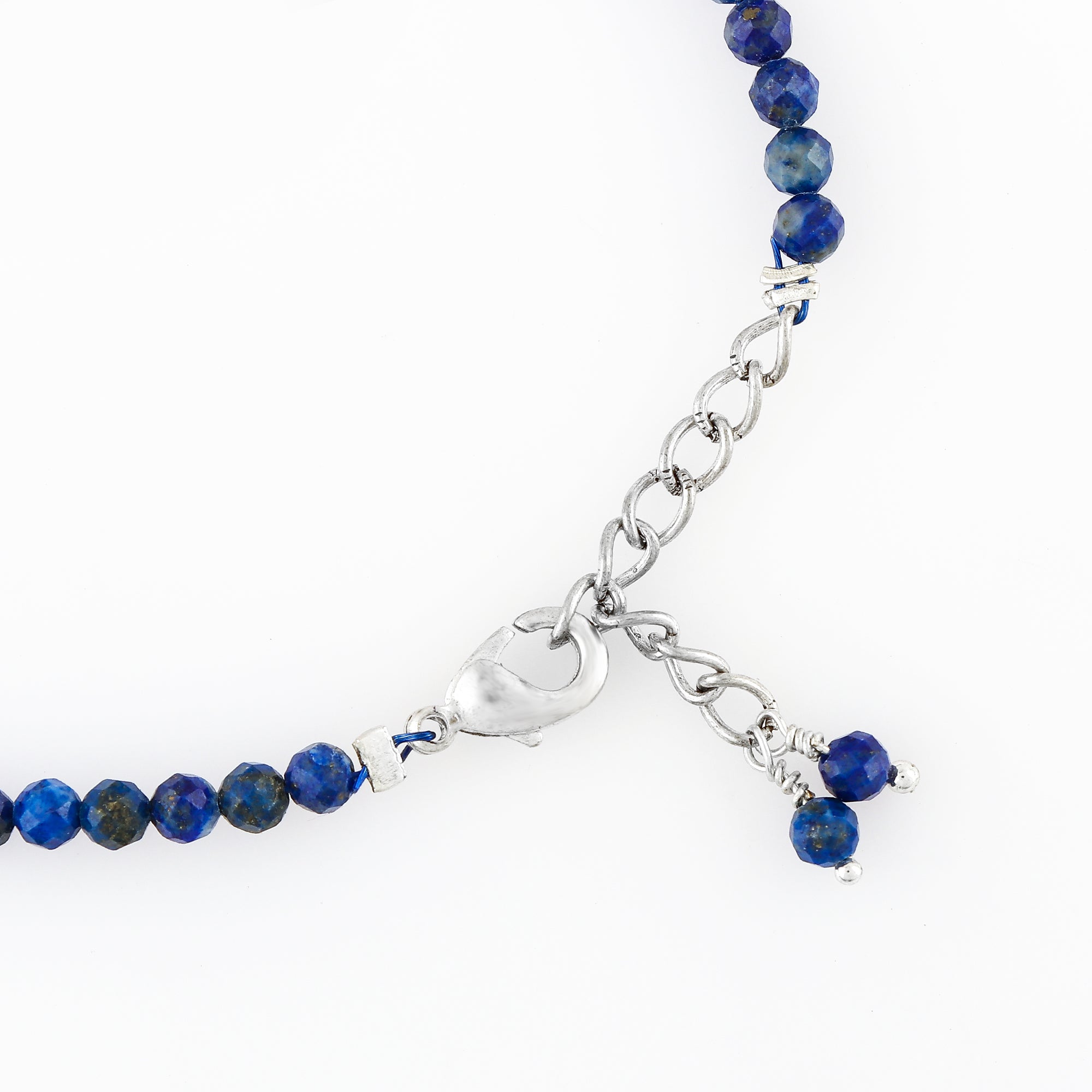 Lapis Lazuli Healing Bracelet | Natural Micro Round Blue Gemstone Beads