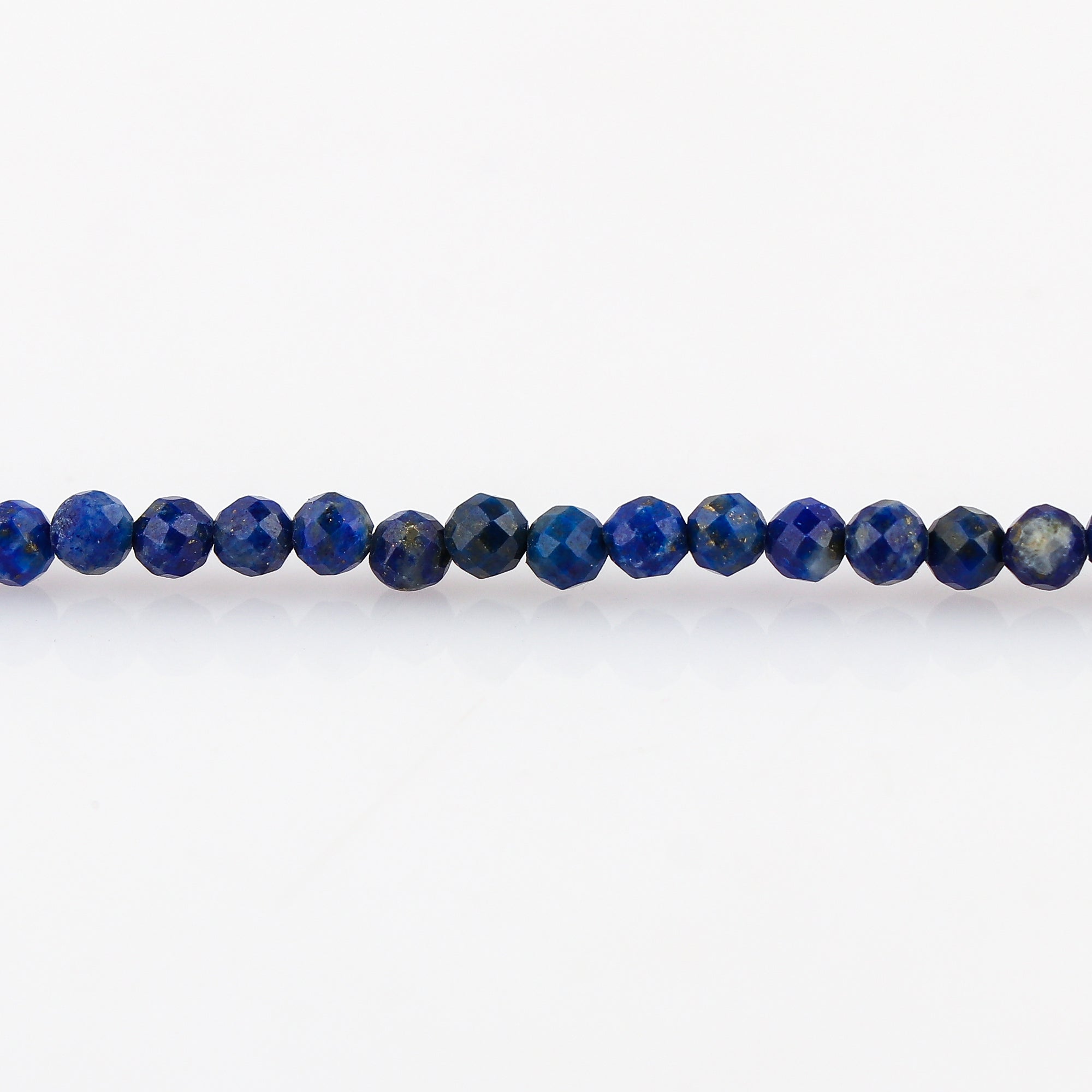 Lapis Lazuli Healing Bracelet | Natural Micro Round Blue Gemstone Beads