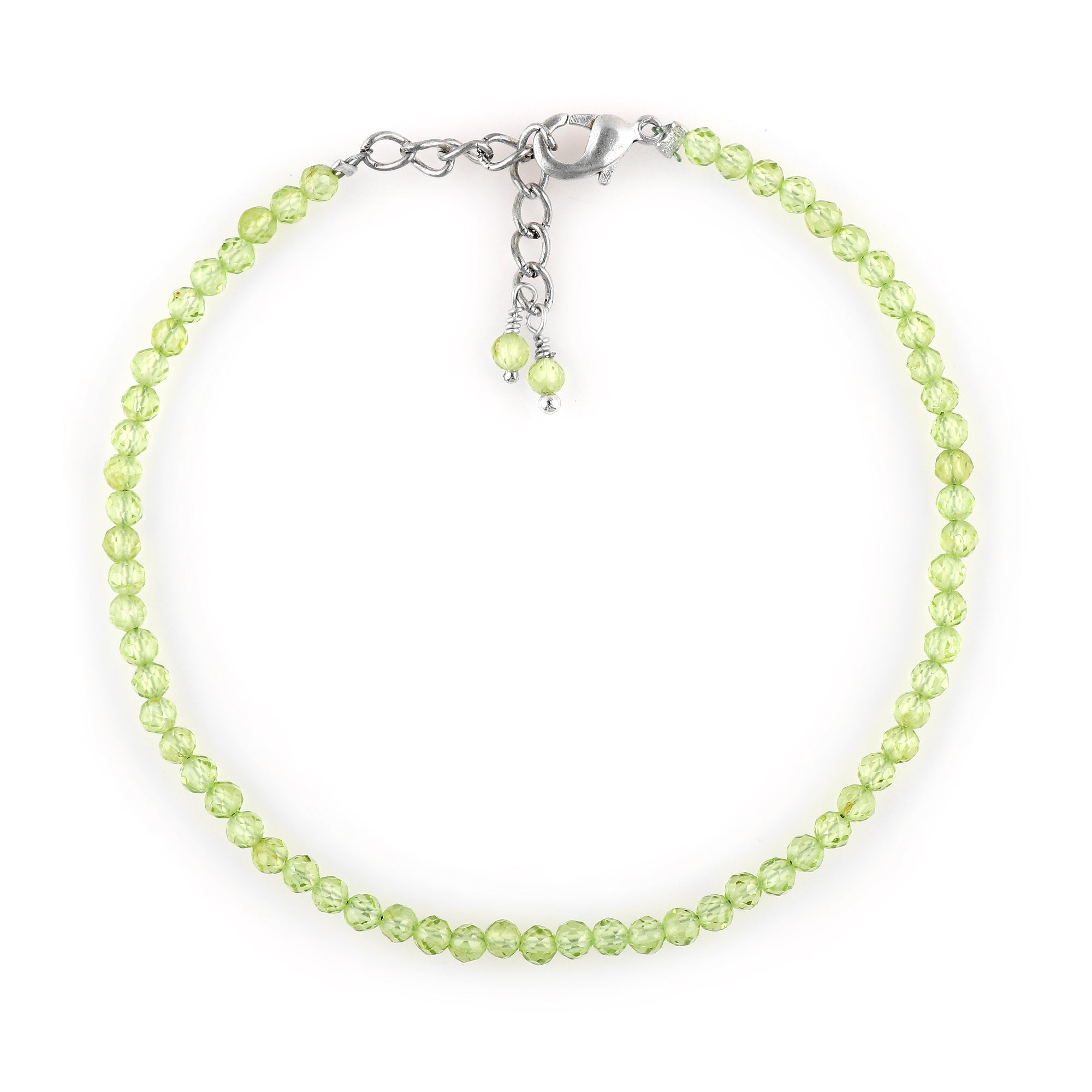 Green Prehnite Healing Bracelet | Natural Micro Round Gemstone Beads