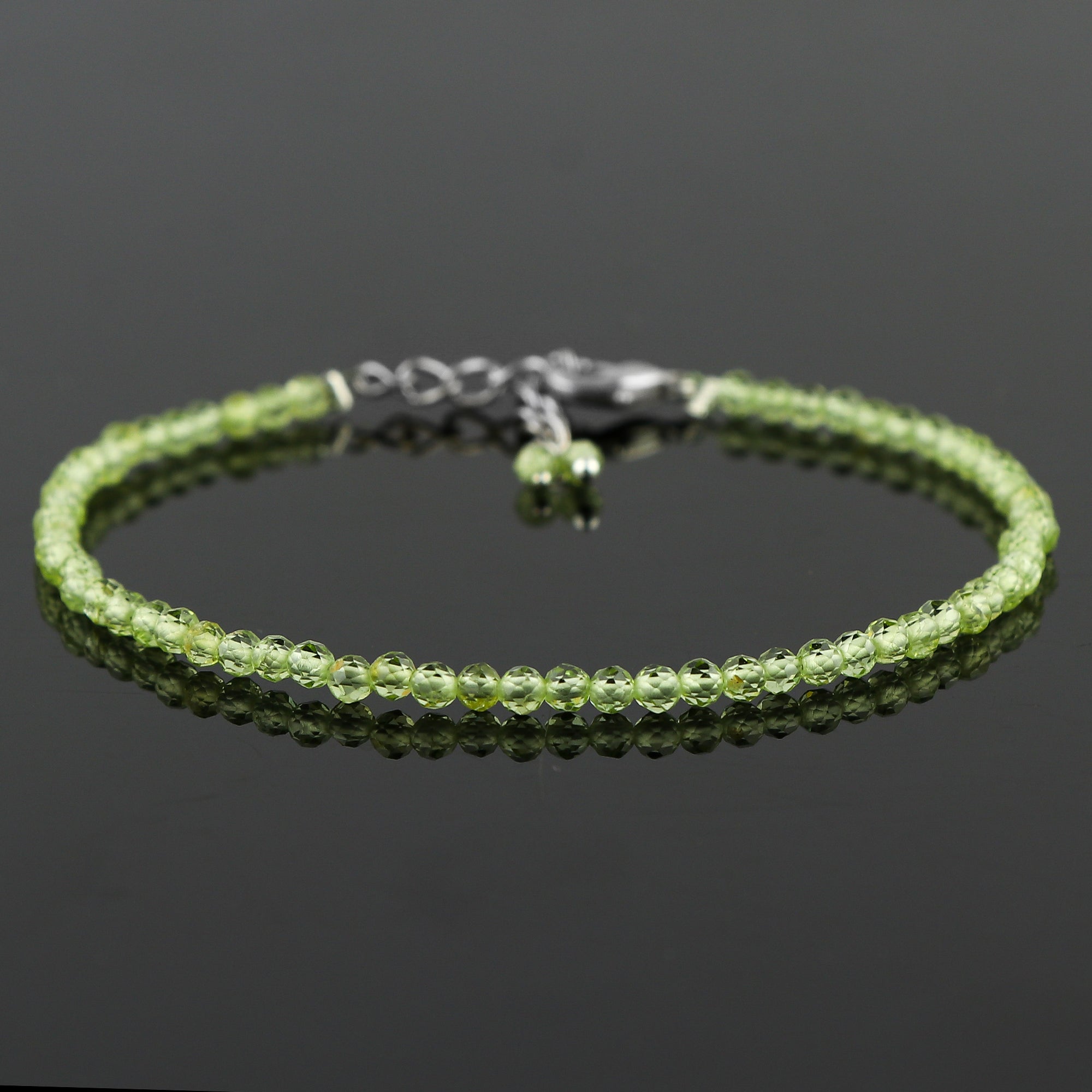 Green Prehnite Healing Bracelet | Natural Micro Round Gemstone Beads