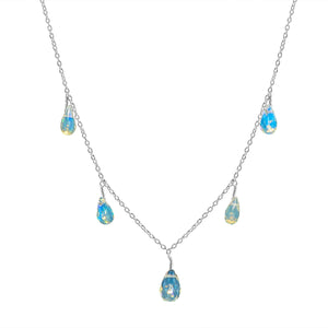 Featuring Multicolour Opals in 18 Ct 5 Drop Ethiopian Opal Necklace at Armonia Gems