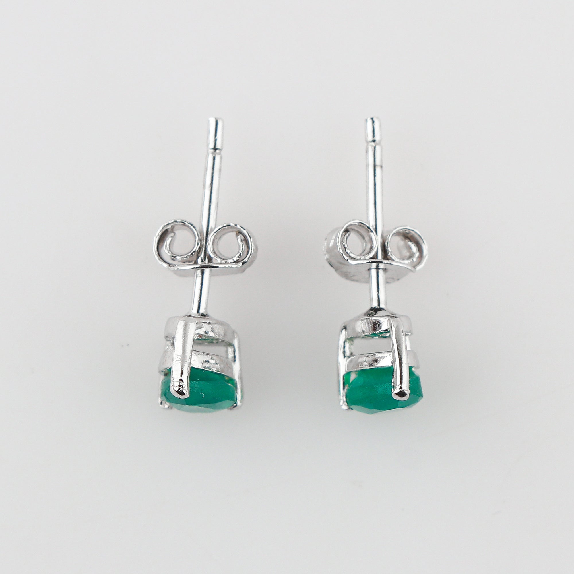 Green Onyx Pear-shaped Stud earring for sale, Perfect Jewelry for Women