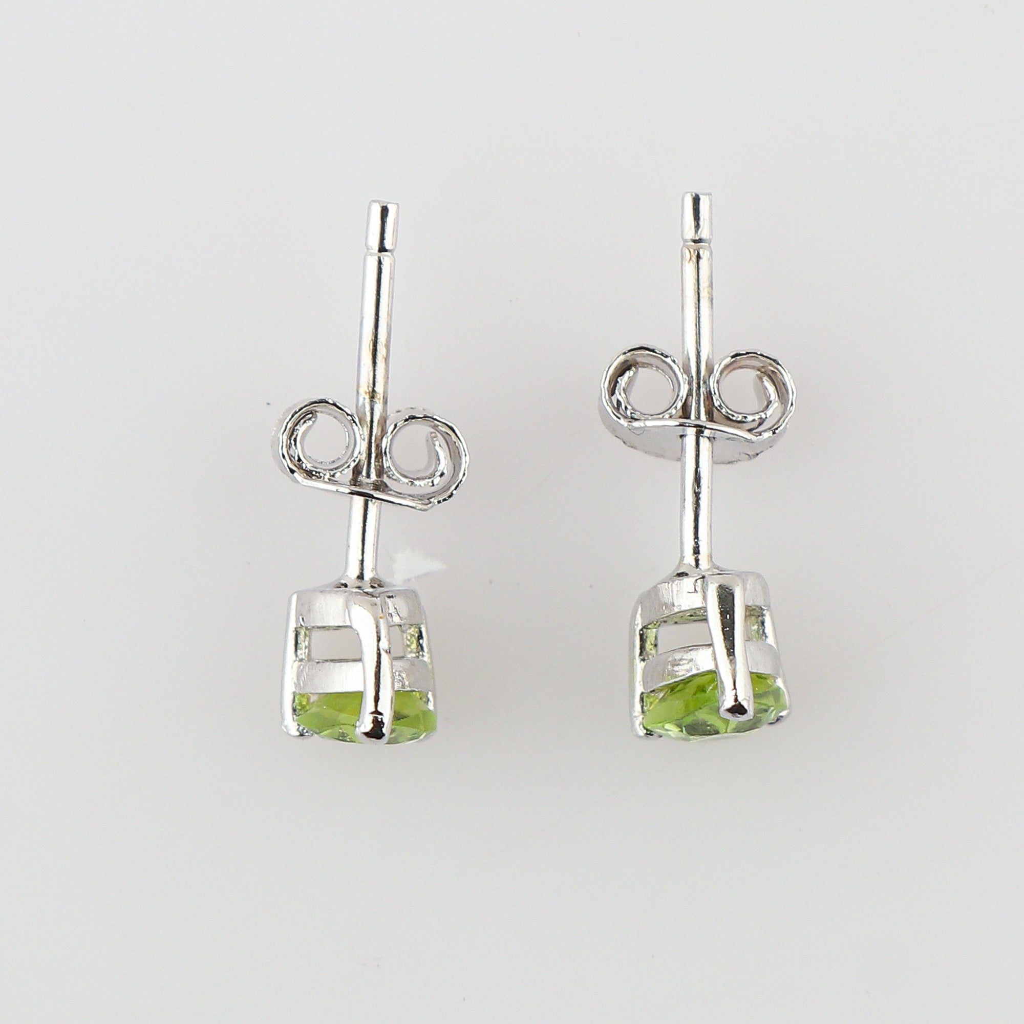 Natural Peridot Stud Earrings in Pear Shape, 925 sterling silver crafted, Perfect for Women, Wife, and Your Loved Ones