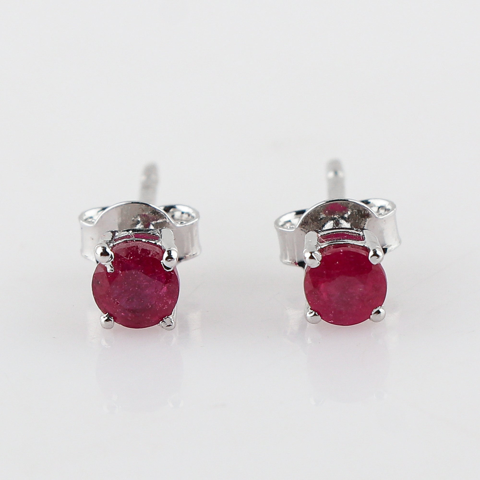 Buy Beaitful Natural Ruby Stud Earrings 