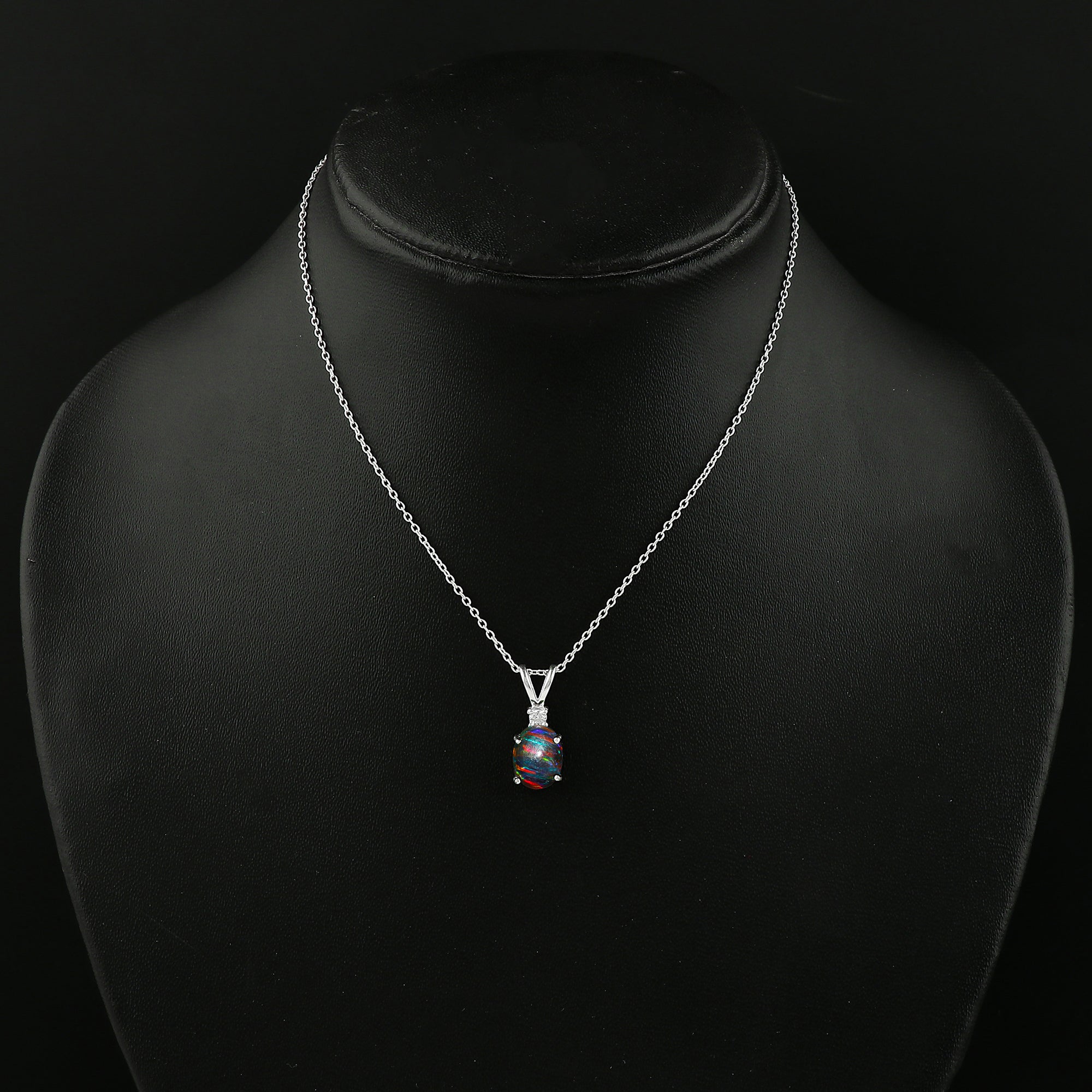 Elevating Beauty with 1.3 Ct Black Line Ethiopian Opal Pendant