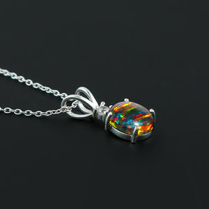 Captivating Elegance in 925 silver crafted 1.3 Ct Ethiopian Opal Pendant, High-end Beauty Collection Jewelry