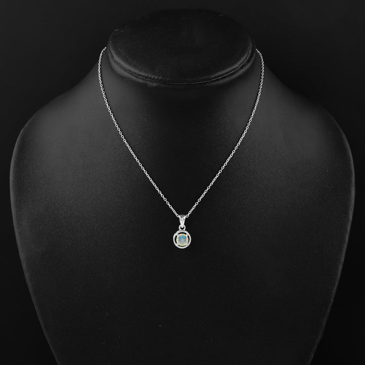 0.5 Ct Ethiopian Opal Pendant enhancing your Elegance and Beauty