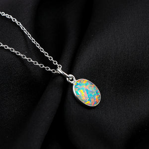 Enchanting 1.3 Ct White Dot Ethiopian Opal Pendant