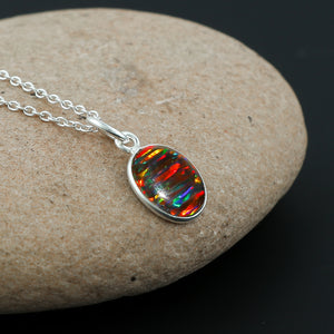 Limited edition 925 silver crafted Pendant with 1.3 Ct Ethiopian Opal 