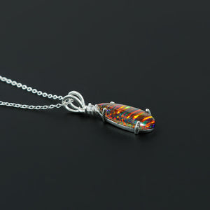 Eye-catching jewelry with 2.5 Ct Black Line Ethiopian Opal Pendant
