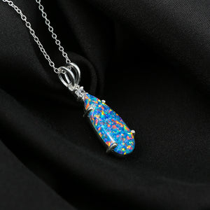 Beautiful Jewelry for Gifting with 2.5 Ct Blue Dot Ethiopian Opal