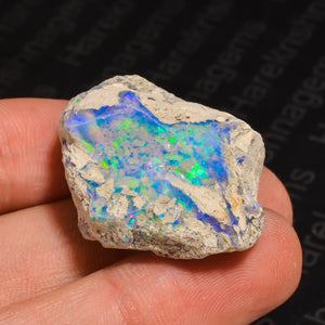 40.5 Ct White Ethiopian Raw Opal – Natural Rough Gemstone