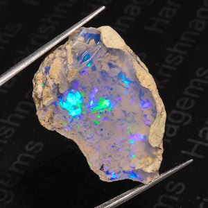 Raw White Ethiopian Opal 18 Ct – Unique Gem for Handcrafted Jewelry