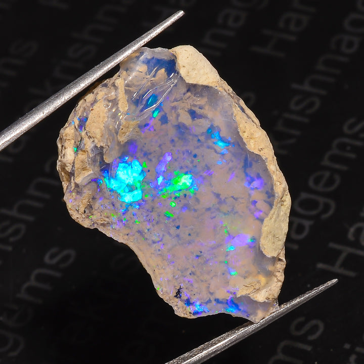 Raw White Ethiopian Opal 18 Ct – Unique Gem for Handcrafted Jewelry