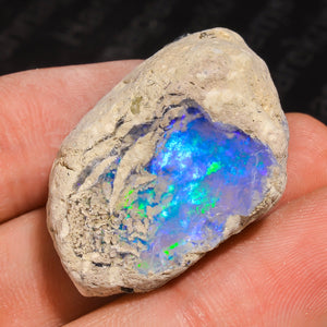 40.5 Ct White Ethiopian Rough Opal – Collector-Grade Gemstone