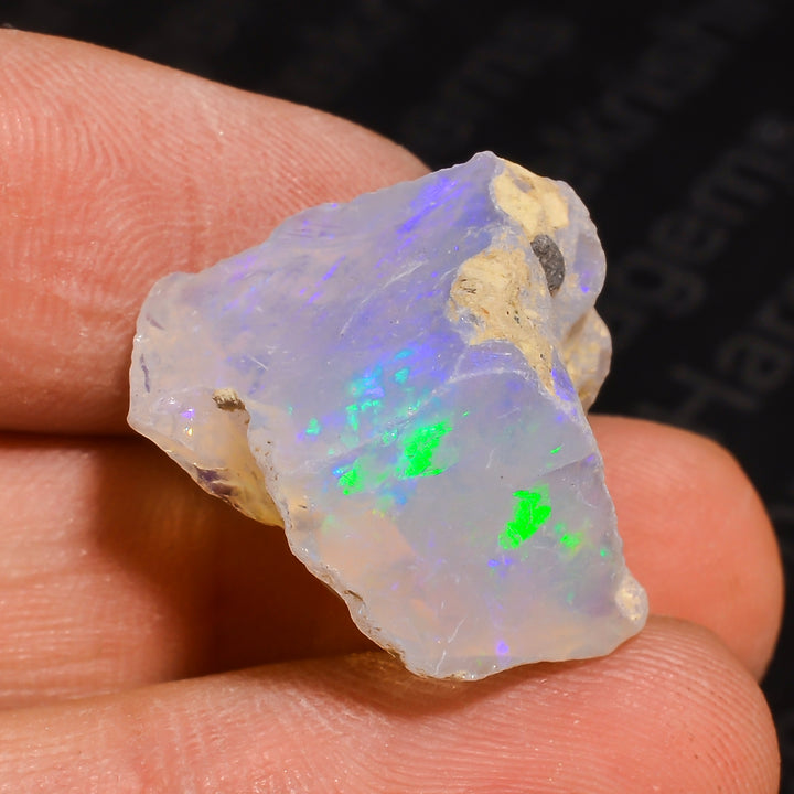 Natural White Ethiopian Opal Stone | Premium Natural Fire Rough