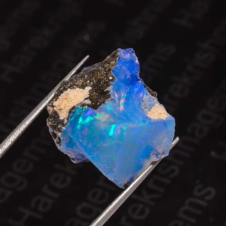 Natural 13 Ct White Ethiopian Opal Gemstone