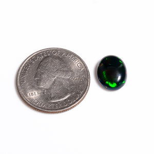 Hand-picked 3 Ct Black Ethiopian Opal Cabochon with Premium quality, Naturally sourced Gemstones