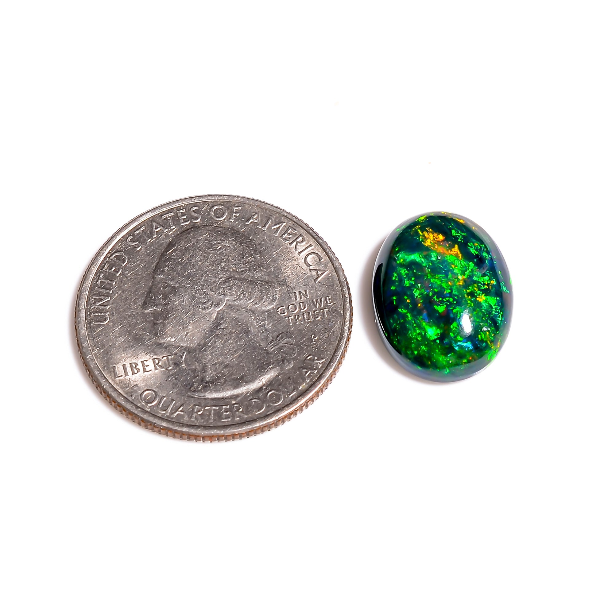 Exceptional Jewelry Design with 6 Ct Black Ethiopian Opal Cabochon