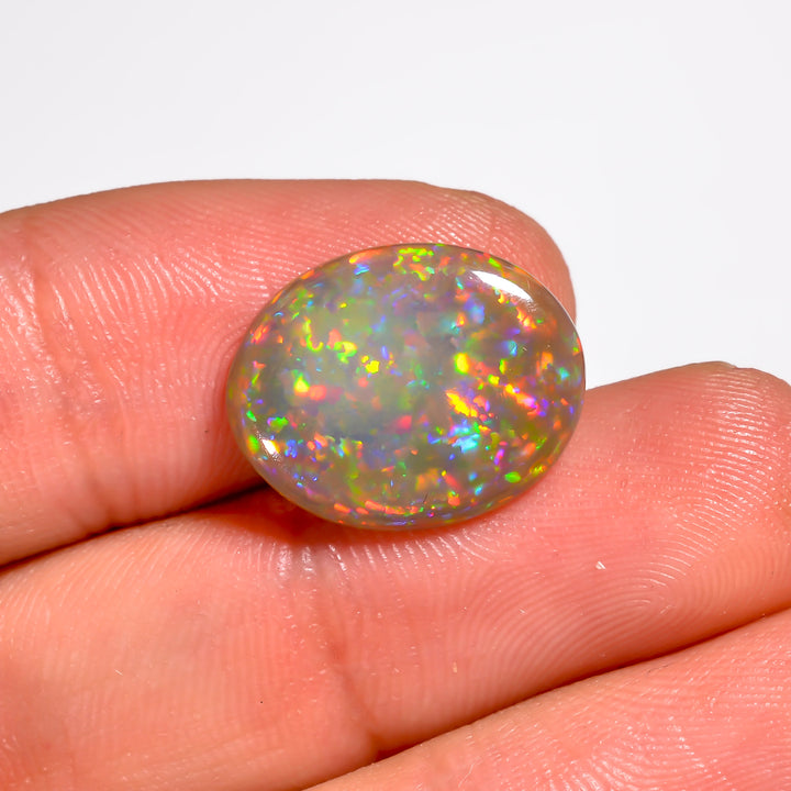 Genuine Brown Ethiopian Opal 3.50 carat oval stone 
