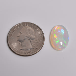 Natural 5.50 Ct loose white Ethiopian opal gemstone shop now 

