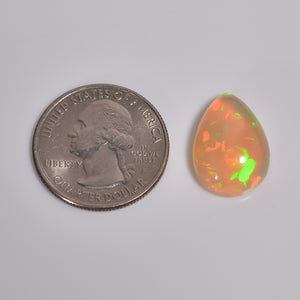 Multi fire 9.00 carat Ethiopian Opal cabochon gemstone 
