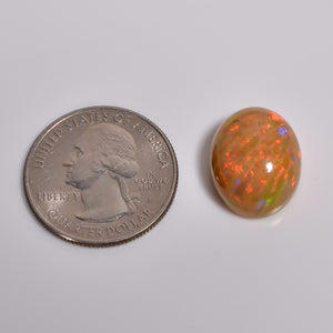 Natural 13.00 carat Brwon Ethiopian Opal Oval cut Gemsone 
