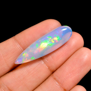 High-Quality white Ethiopian Opal Gemstone Gift for her  
