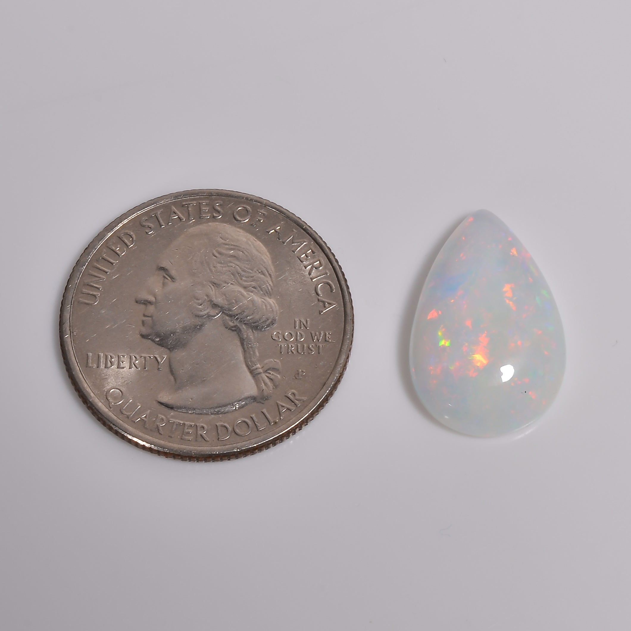 Elegant White Ethiopian Opal Loose stone 

