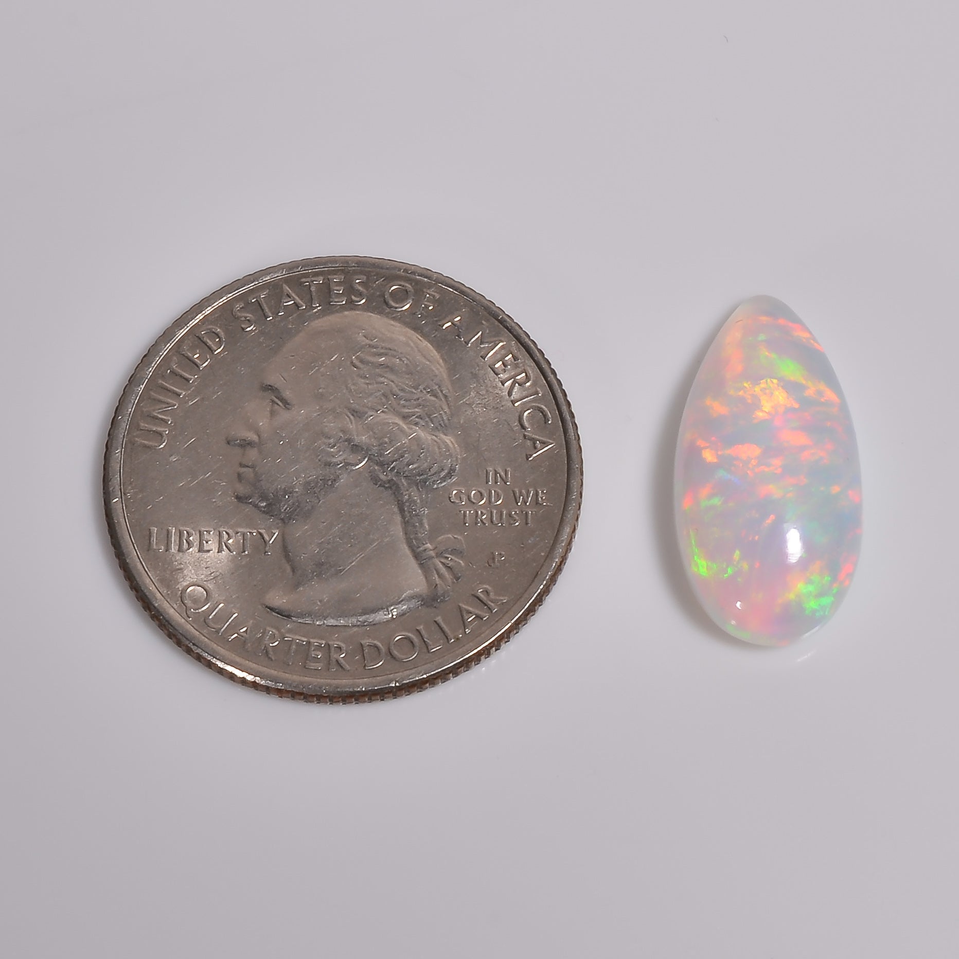 White Ethiopian Opal Cabochons stone 05.00 Cts 

