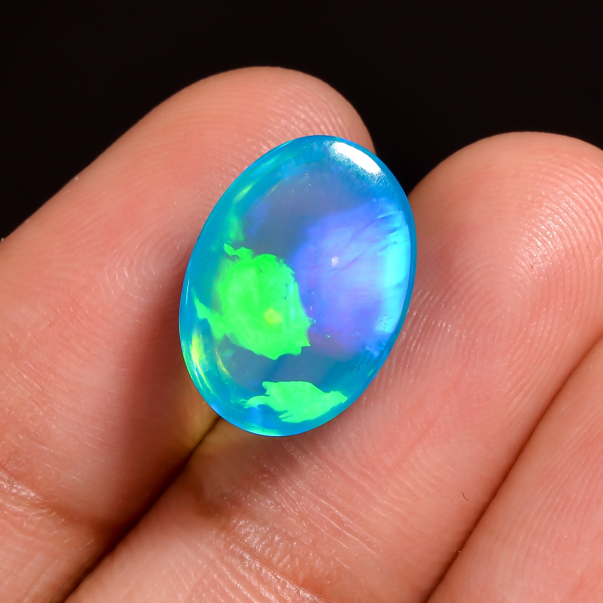 4.50 Carat Sky Blue Ethiopian Opal 
