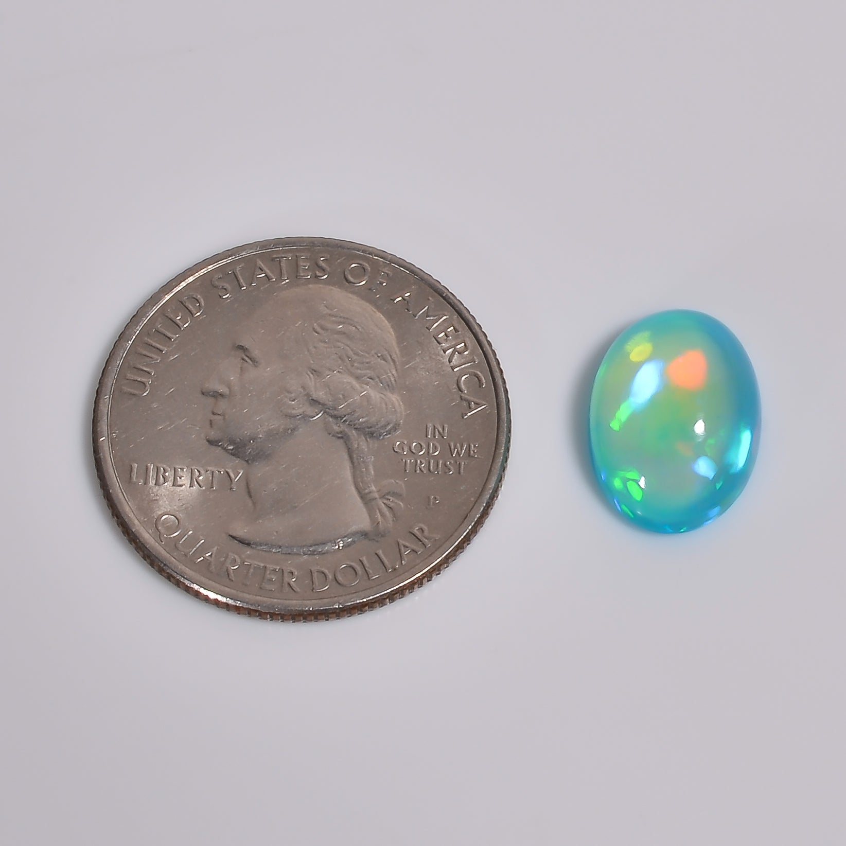Natural 4.50 Cts Loose Sky Ethiopian Opal stone 
