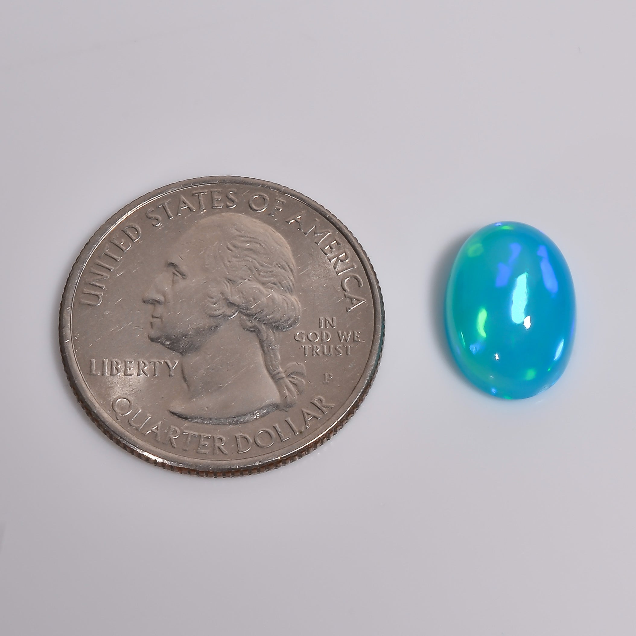 100% Natural Sky Blue Ethiopian Opal Cabochons 
