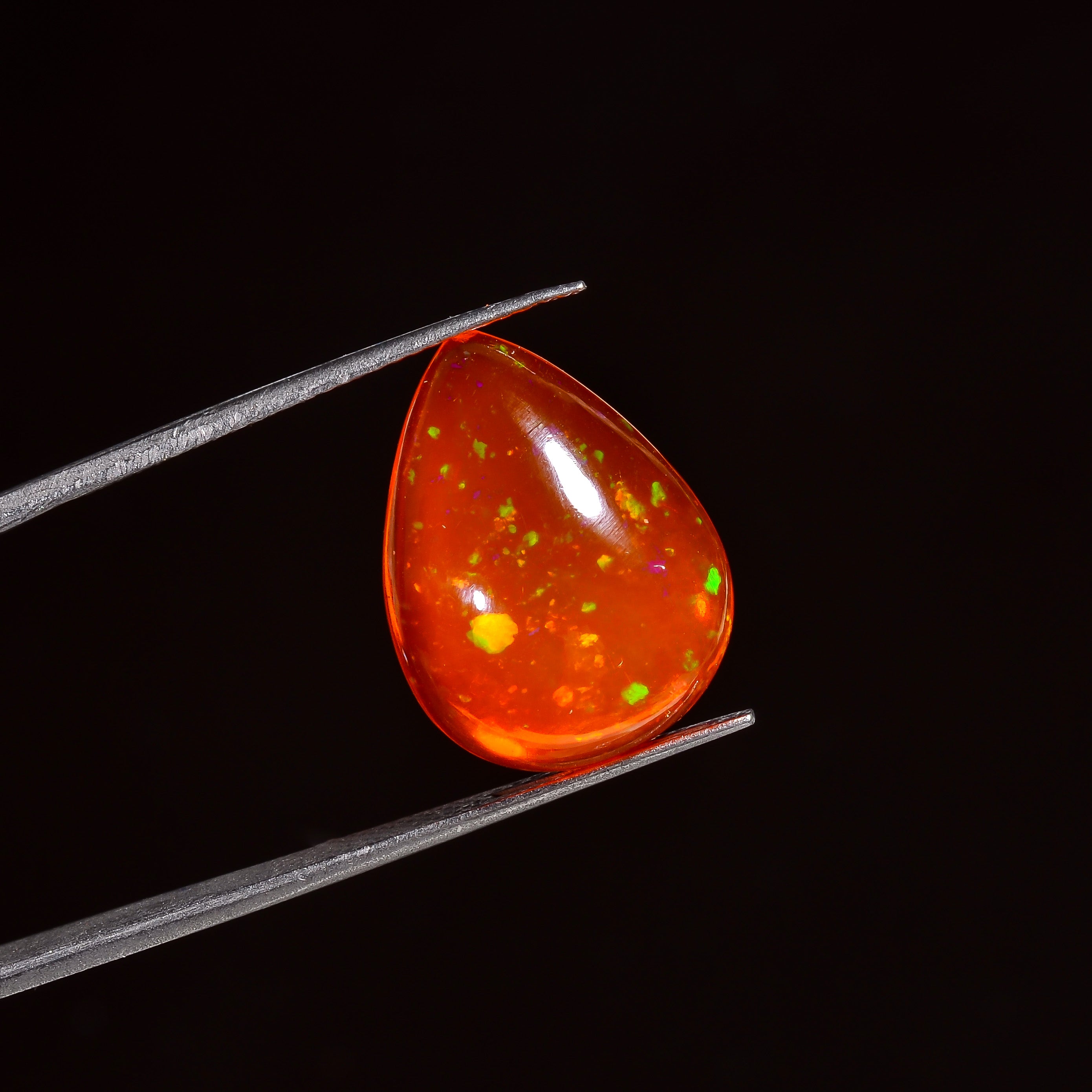 Natural 7.00 Cts Ethiopian Opal Pear Cut Stone 

